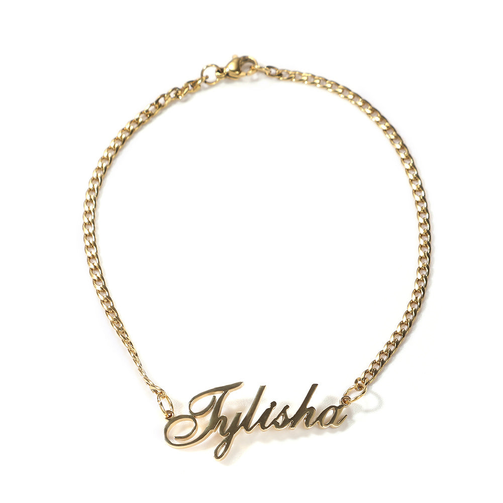 Miracle name anklet