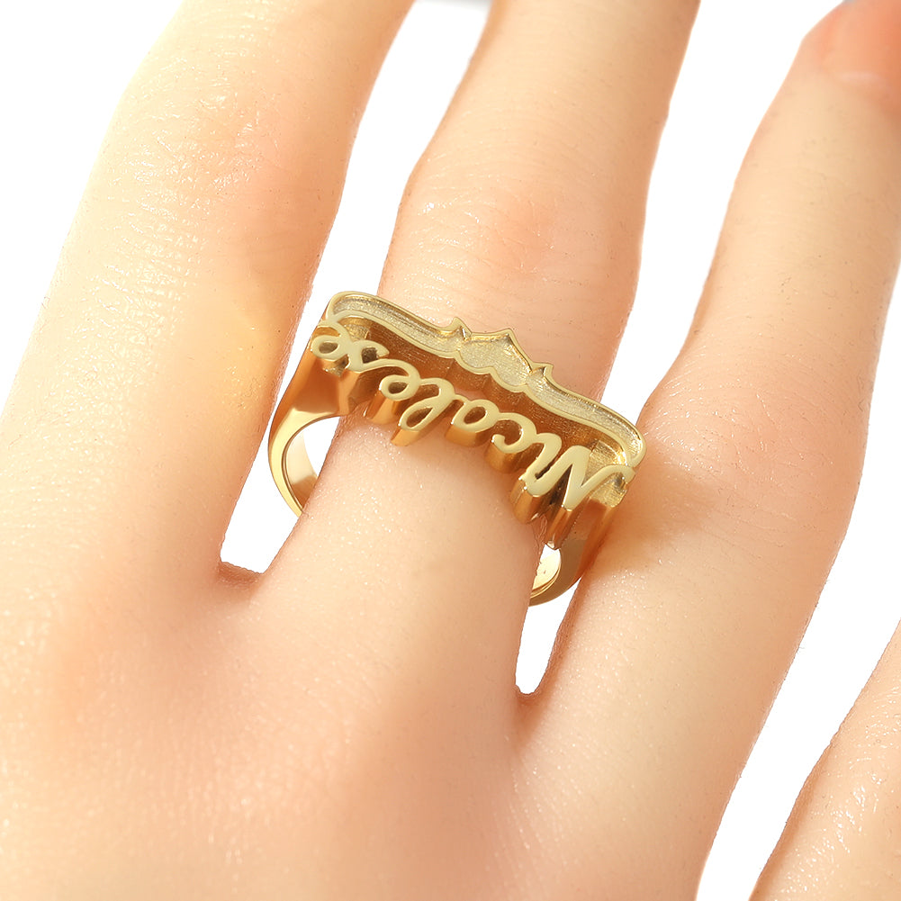 Leilani Custom Name Ring