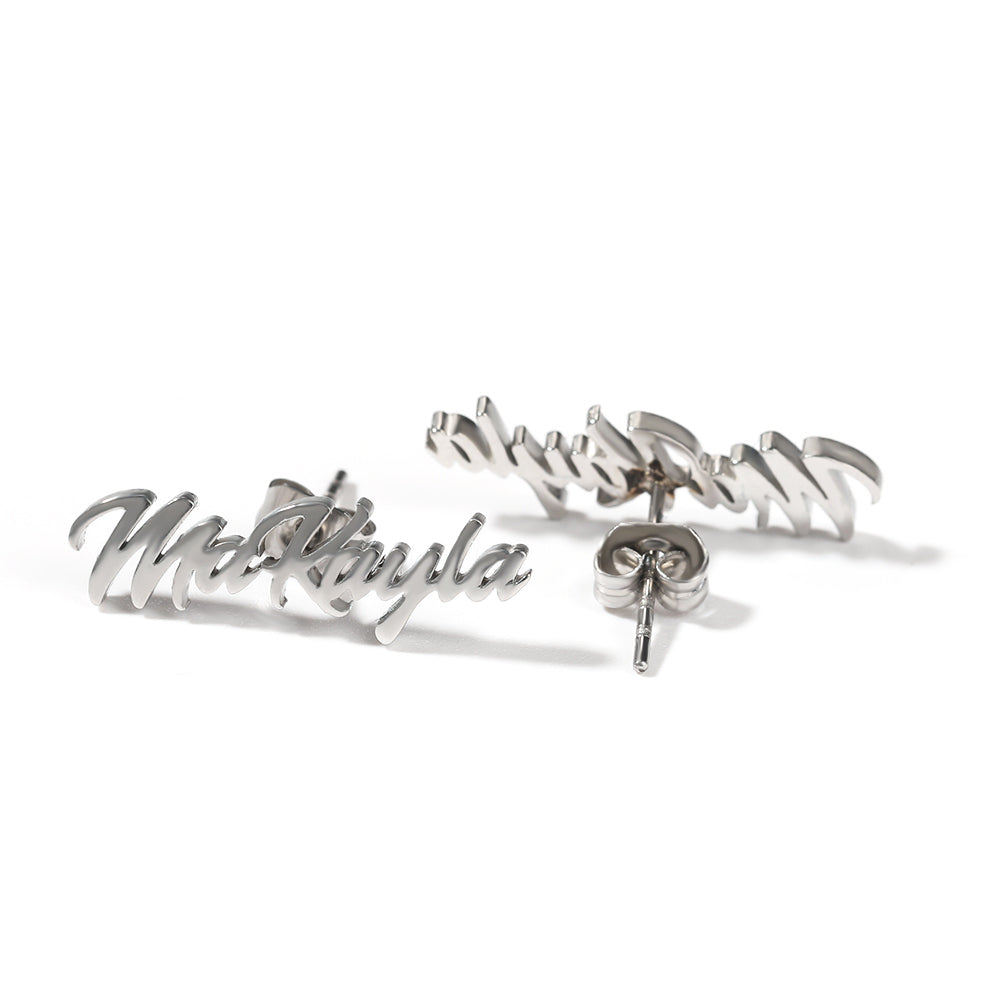 Icon Name earrings