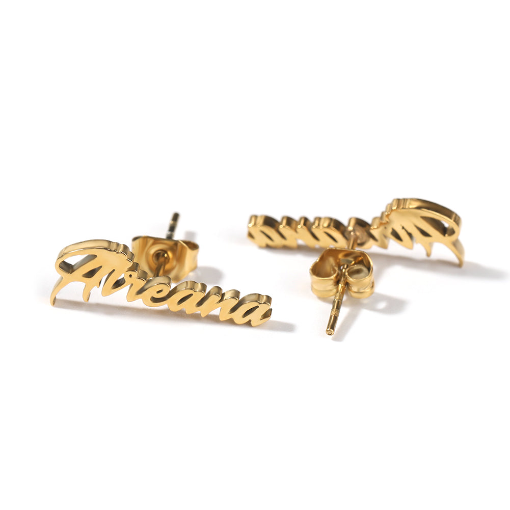 Icon Name earrings