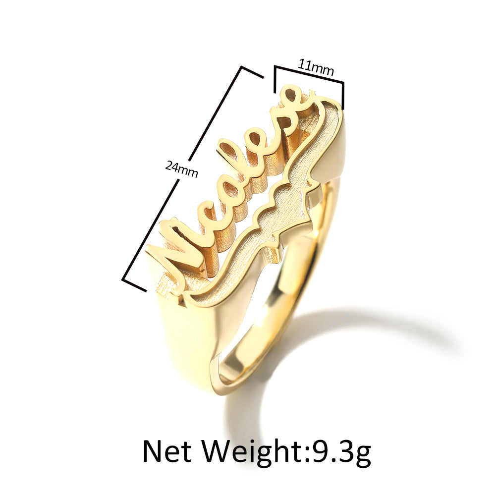 Leilani Custom Name Ring